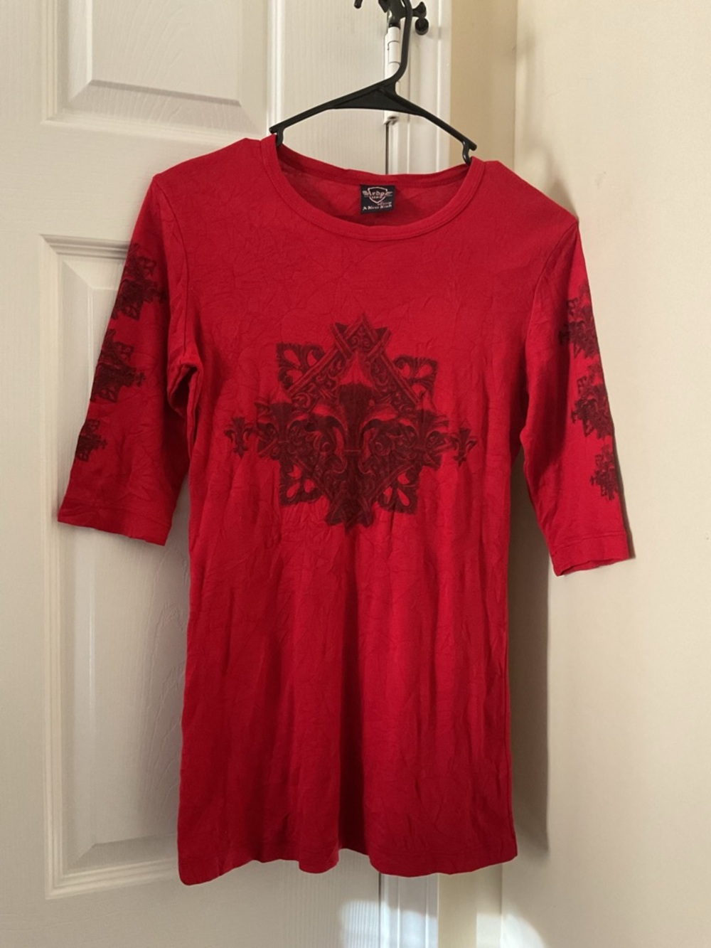 Red Graphic Short Sleeve Tee by Sledge